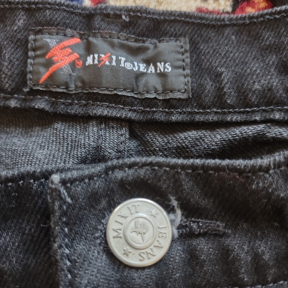 Straight Leg Black Jeans - Picture 2 of 6